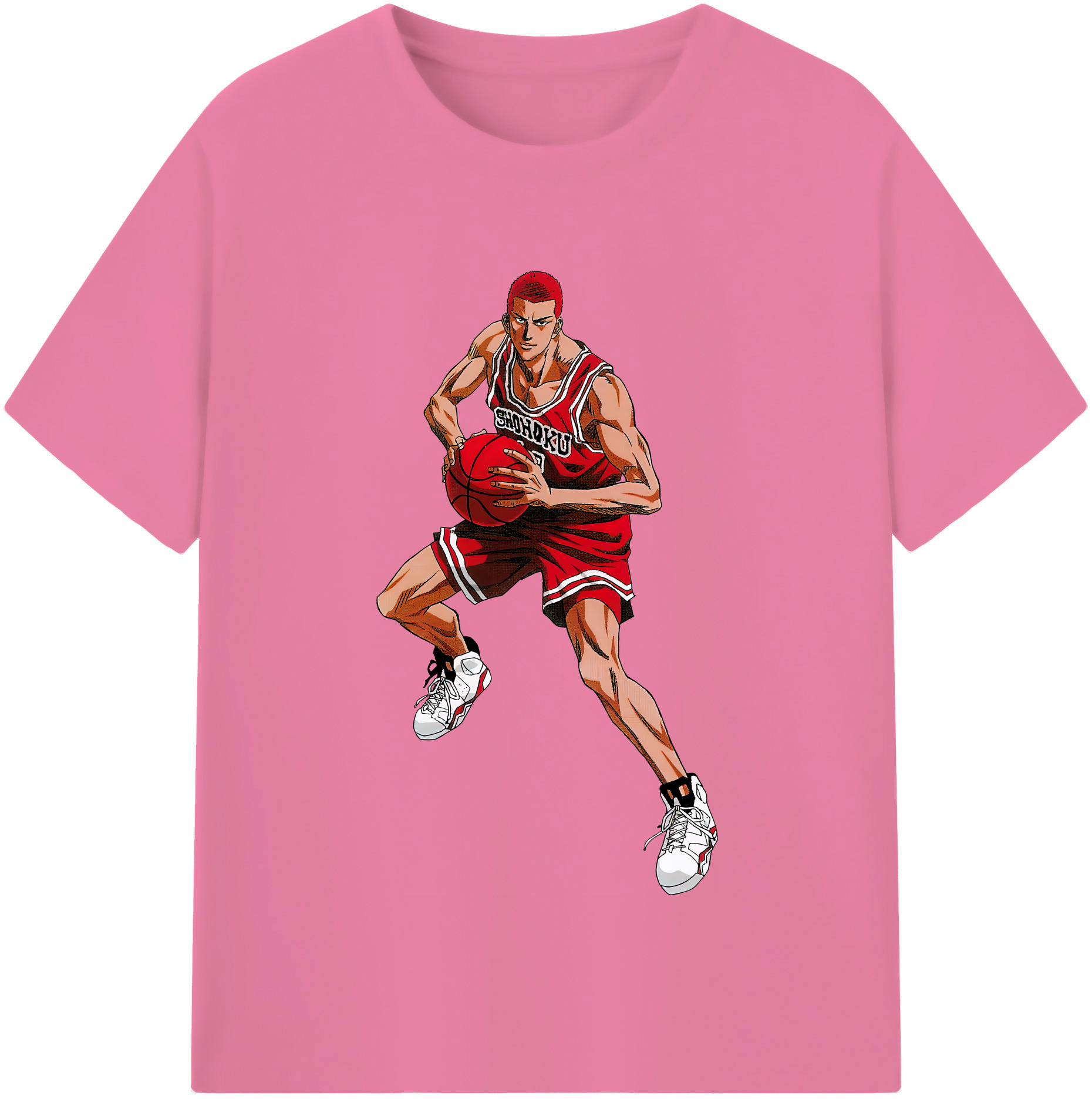 SLAM DUNK／スラムダンク 綿100％半袖Tシャツ（フロントプリント）